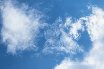 Obraz premium Blue Sky with White Clouds