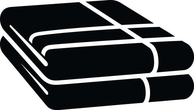 Stack of folded blankets icon