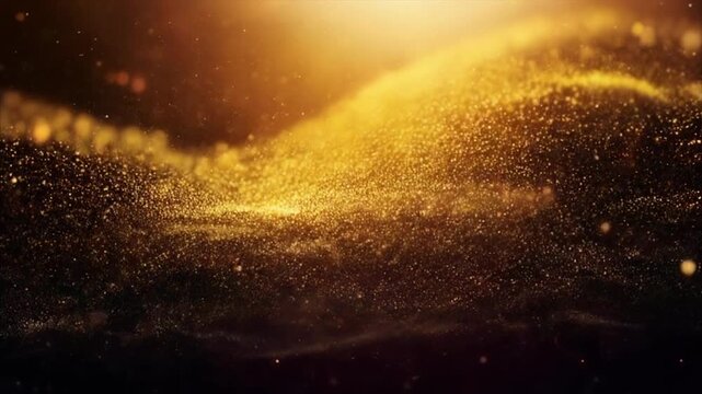 Hovering radiant specks gracefully moving weightless cosmic mist gentle glowing depth serene