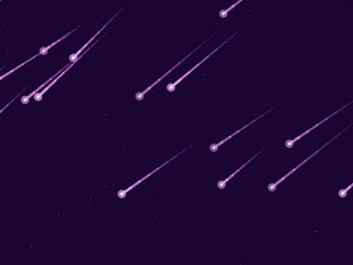 Falling Stars Comet Trails Dark Sky Pattern © iushakovsky