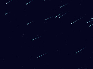 Falling Stars Comet Trails Dark Sky Pattern © iushakovsky