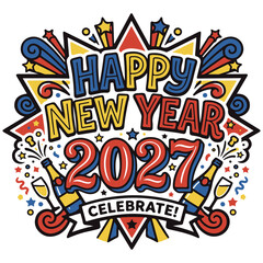 Fototapeta premium Happy New Year 2027