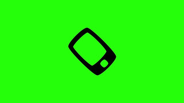 High quality 4K video showing a sleek generic mobile smartphone screen device bouncing fluidly. Creative asset for cellular internet app design promo.