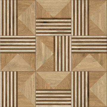 Modern seamless geometric pattern with natural textures: marble, wood, stone, cement, terrazzo. Ideal for interior design, wallpaper, packaging, textiles, tiles, and parquet flooring.