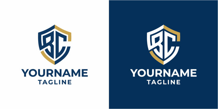 Logo design with letter BC monogram.