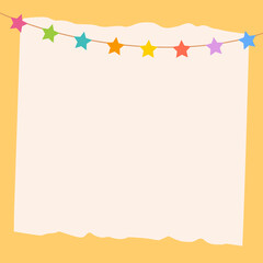 Obraz premium Party flag decoration frame background, special occasion design
