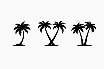 Obraz premium palm trees silhouettes