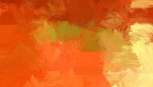 Abstract Oil Painting Background Texture with Textured Brushstrokes in Warm Ochre and Earthy Tones	
