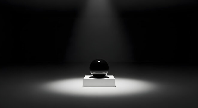 spotlight on stage Minimal Isolated High Value Object