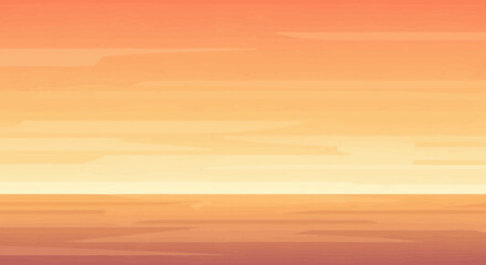 Pixelated Sunset Horizon with Warm Gradient Colors and Subtle Texture © solikhin