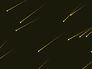 Dramatic Meteor Shower Starfield Vector Background © iushakovsky
