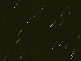 Bright Meteor Streaks Space Astronomy Background © iushakovsky