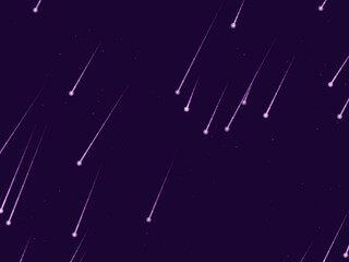 Falling Stars Comet Trails Dark Sky Pattern © iushakovsky