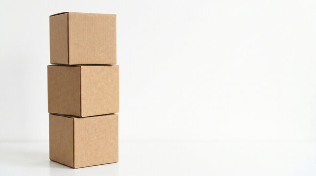 Stack of cardboard boxes