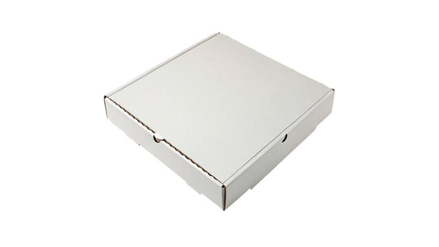 Square white ceramic plate clean kitchen tableware object on transparent background