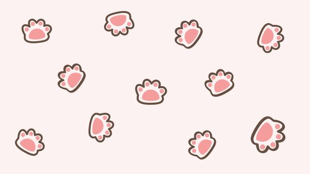 A cute scattered pattern of pink cherry blossom petals and small flower shapes on a soft pink background in a kawaii romantic spring style