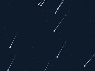 Falling Stars Comet Trails Dark Sky Pattern © iushakovsky