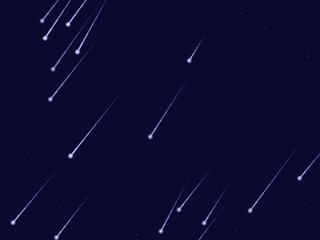 Falling Stars Comet Trails Dark Sky Pattern © iushakovsky