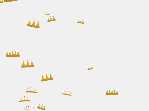 Princess Tiara Crown Jewel Pattern Background