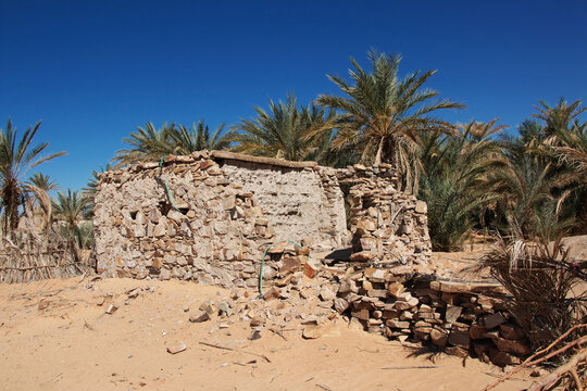 Small village of Tawareg in Sahara desert, Mauritania, West Africa