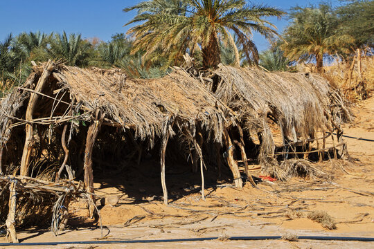 Small village of Tawareg in Sahara desert, Mauritania, West Africa