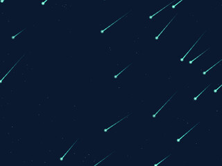 Falling Stars Comet Trails Dark Sky Pattern © iushakovsky