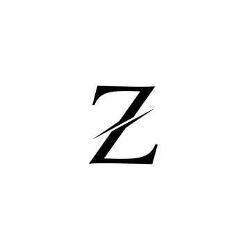Bold stylized letter "Z" with a slash through its center, black on white background