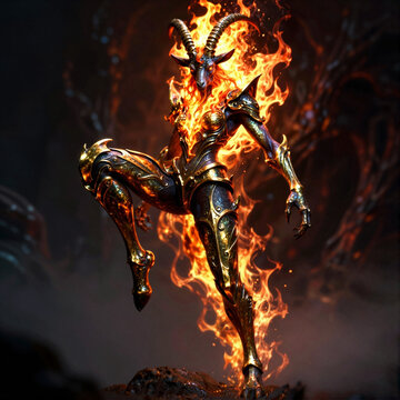 Empusa, a chthonic spirit from the underworld