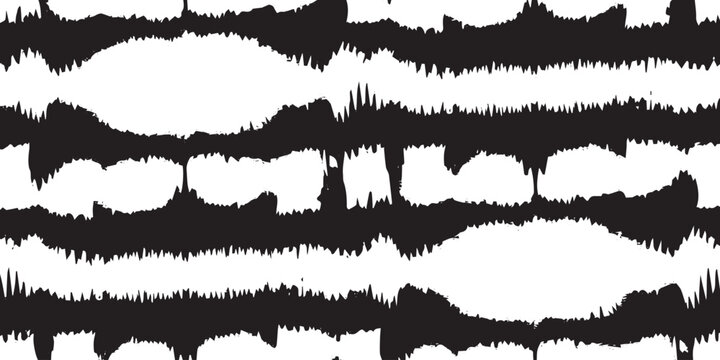 Minimal Black and White Wave Pattern Background