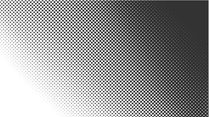 Abstract black and white grunge halftone overlay texture featuring smooth diagonal dot gradients. Creative retro comic print pattern backdrop layout, perfect for modern street art designs. © dirtyfellas