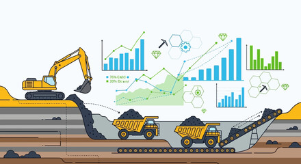 Mining Operations with Data Analysis and Growth Charts © Kasan