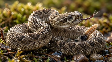 Obraz premium close up of a rattlesnake