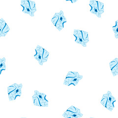 pattern fracture ice crack cartoon. thaw crevasse, melt freeze, arctic antarctic fracture ice crack sign. seamless symbol vector illustration © PikePicture