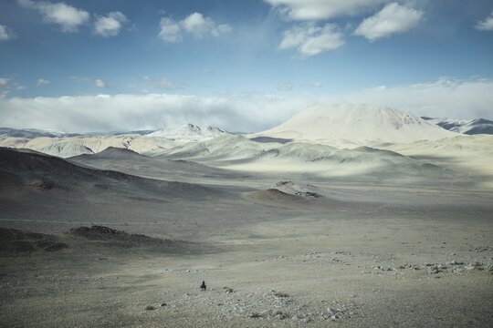 Landscape of Kisil Czar, the Red Mountains, Olgii, Mongolia