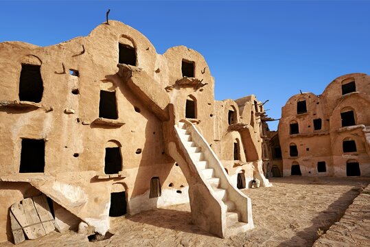 Ksar Ouled Soltane, fortified granary near Tataouine, northern Sahara, Tunisia