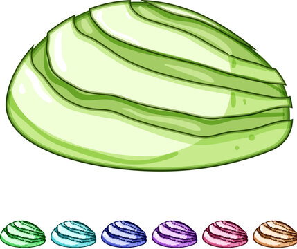 pan mexican conchas cartoon. receta dulce, az&uacute;car colorido, decoraci&oacute;n historia pan mexican conchas sign colorful illustration