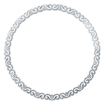 round frame made of chain