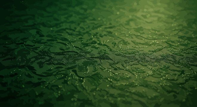 Abstract swirling green textured background with subtle ripple effects, evocative of natural patterns and deep, rich tones