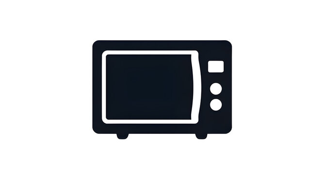 microwave, microwaveicon, microwaveoven, appliancesilhouette, kitchenappliance, oven, cooking, heating, household, kitchen, electronics, foodpreparation, minimalist, icon, vector, illustration, isolat