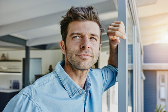Mid adult man at his home, portrait