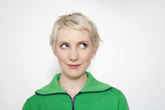 Portrait of a blonde woman
