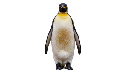 King penguin with yellow neck markings standing upright © Lysander