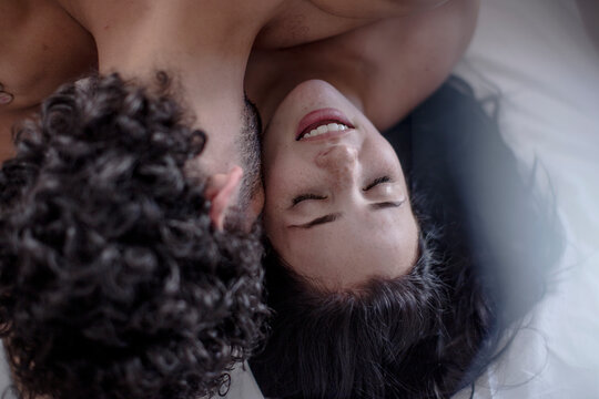 Lovers in bed