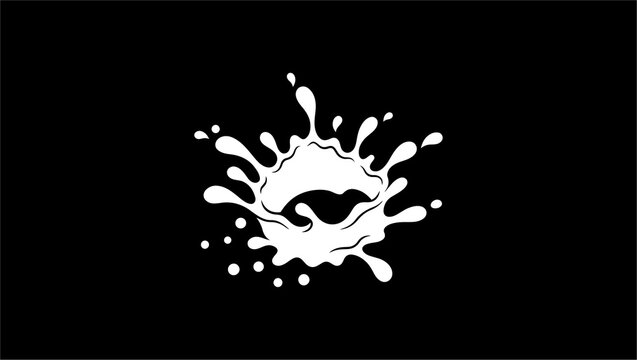 para goblet en todos, milk splash crown, Splash Crown Logo vectors, Milk Splash Crown Concept. Vector Illustration. stock illustration, crown symbol, vector, design, illustration, water, black, tech, 