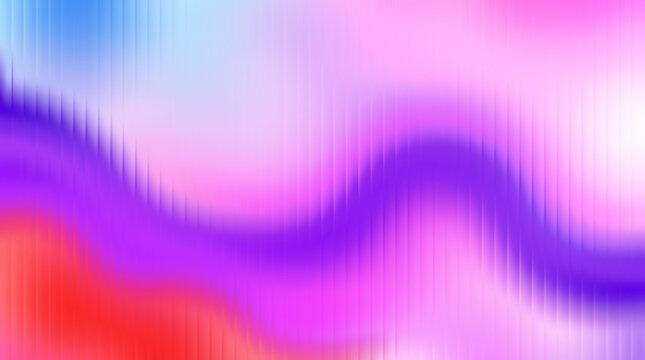 Abstract wavy background with purple, pink, blue and red colors, gradient texture