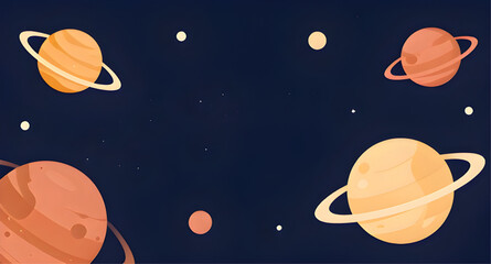 galaxy, ringedplanets, outerspace, planets, cosmos, universe, celestial, astronomy, orbit, saturnlike, stars, cosmic, futuristic, spacebackground, vector, illustration, fantasy © zpixel