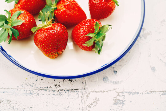 strawberry full frame top view. High quality photo