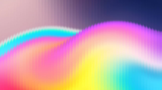 Abstract colorful gradient background with wavy shapes for web design and social media