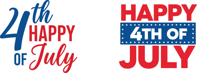 Happy 4th of july and independence day greeting cards © Manik Mia