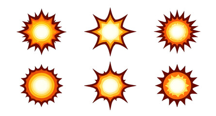 starburst, comicburst, explosion, burst, comicstyle, impact, boom, popart, speechbubble, action, dynamic, cartoon, effect, symbol, vector, illustration, isolated © zpixel